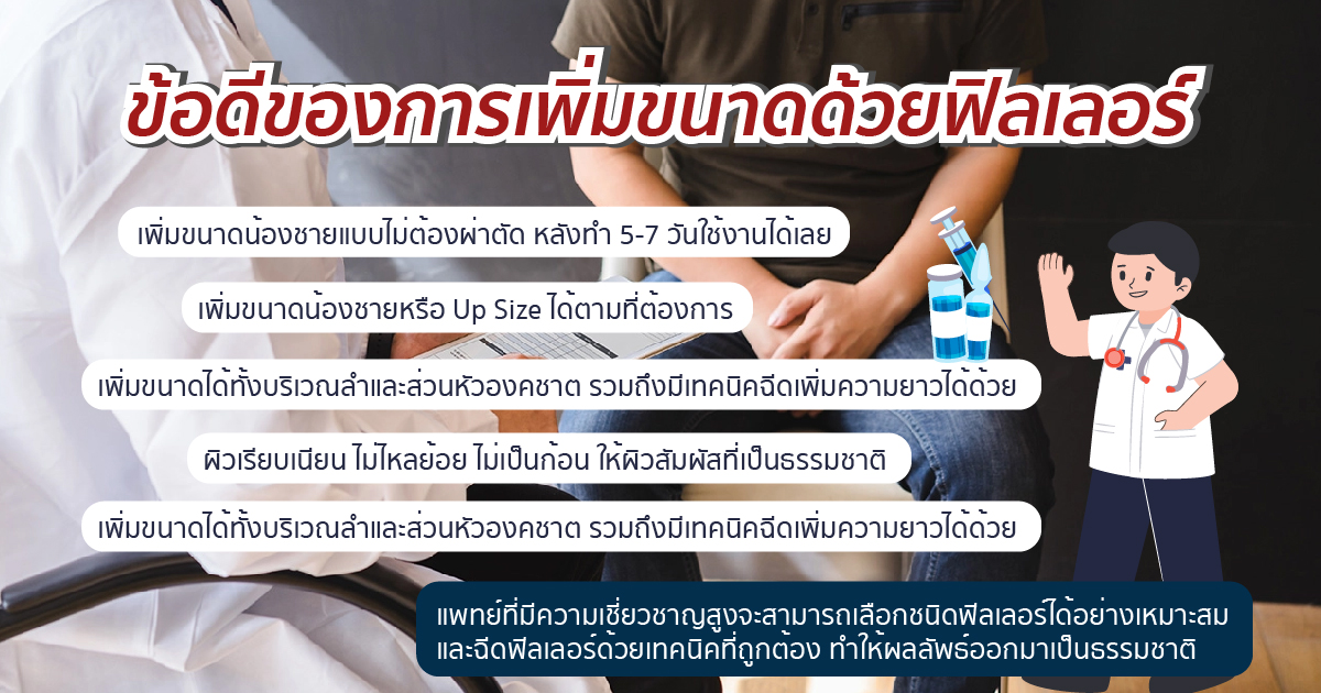 ข้อดีของการเพิ่มขนาดด้วยฟิลเลอร์