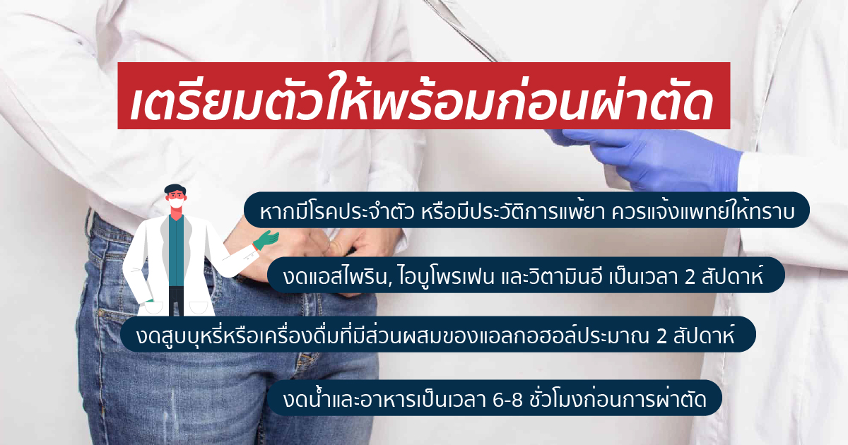 เตรียมตัวก่อนผ่าตัด